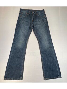 Levi's 527 Men's W31 L32 Slim Boot Cut Blue Denim Jeans Casual